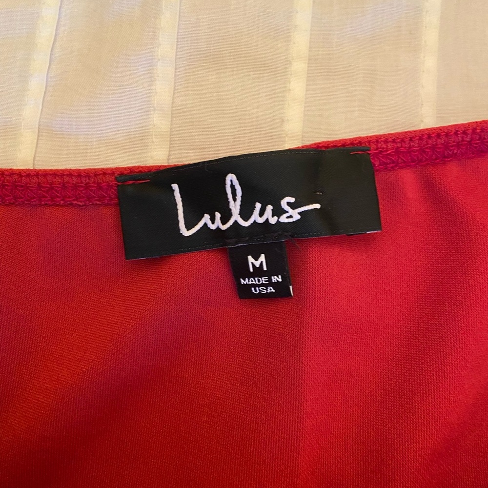 Lulus M Red Body Con Dress - Picture 3 of 3